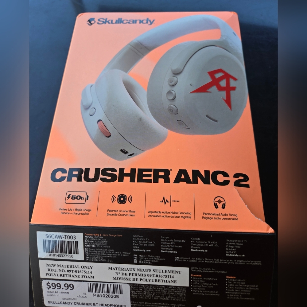 SKULLCANDY  ANC 2 LIMITED  BOXING WORLD CHAMP ICON CANELLO ALVAREZ HEADPHONES